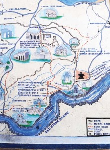 The map of Vijayanagara kingdom
