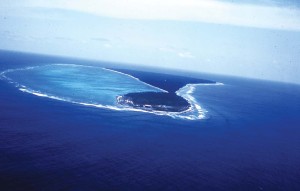 An aerial view of Lakshadweep islands