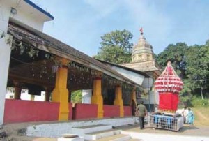 The Durga Temple is situated in the Sadashivgad hill