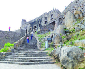 The Golconda Fort was an important trade centre on the diamond route