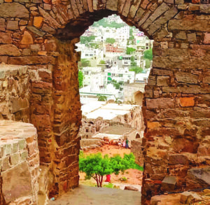 A view of the city from the Golconda Fort