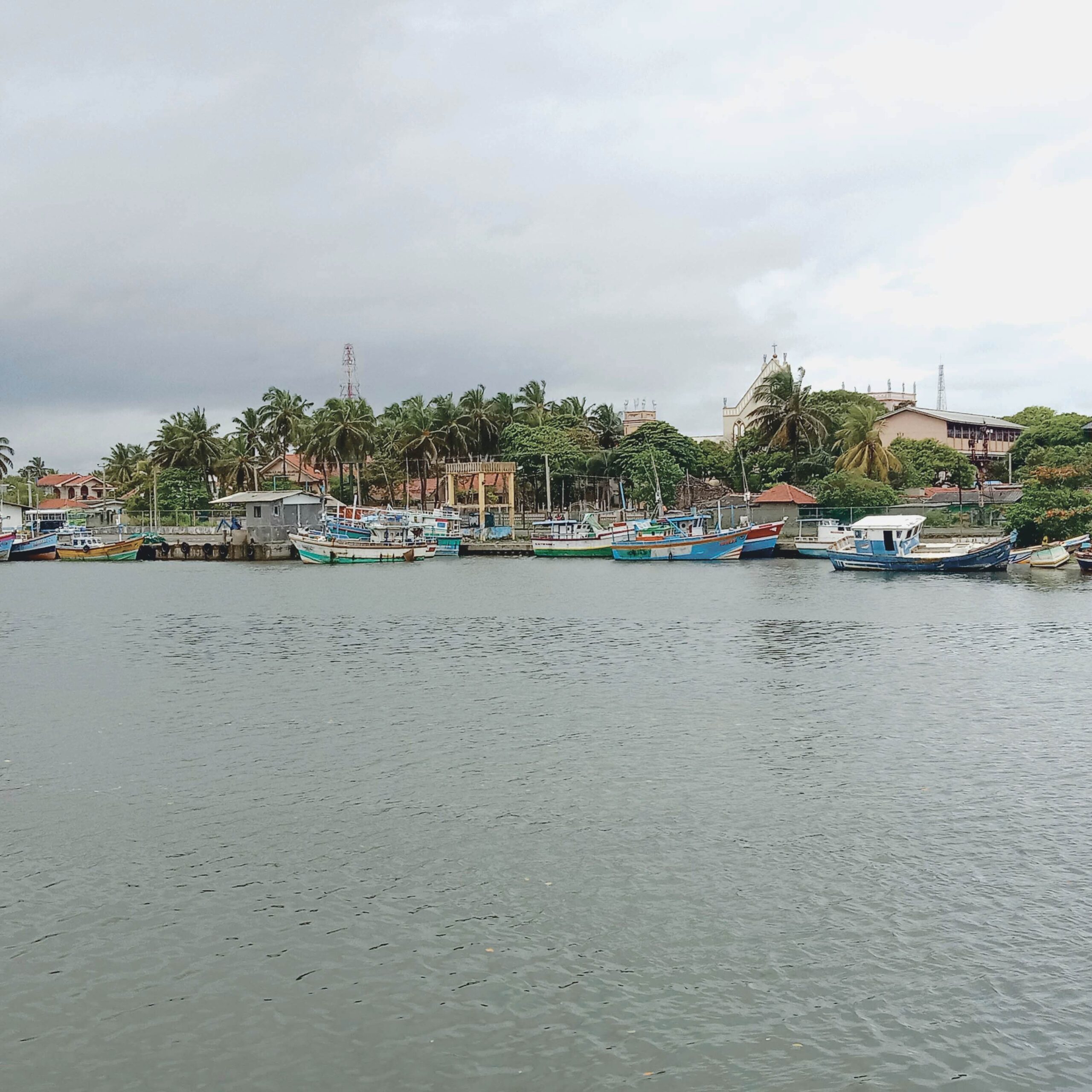 The backwaters of Chilaw, a small fishing town in Puttalam District, Northwestern Province of Sri Lanka