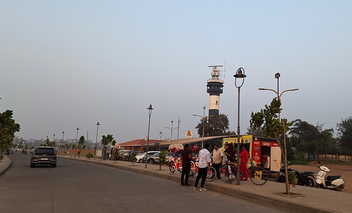The famous lighthouse in Moti Daman