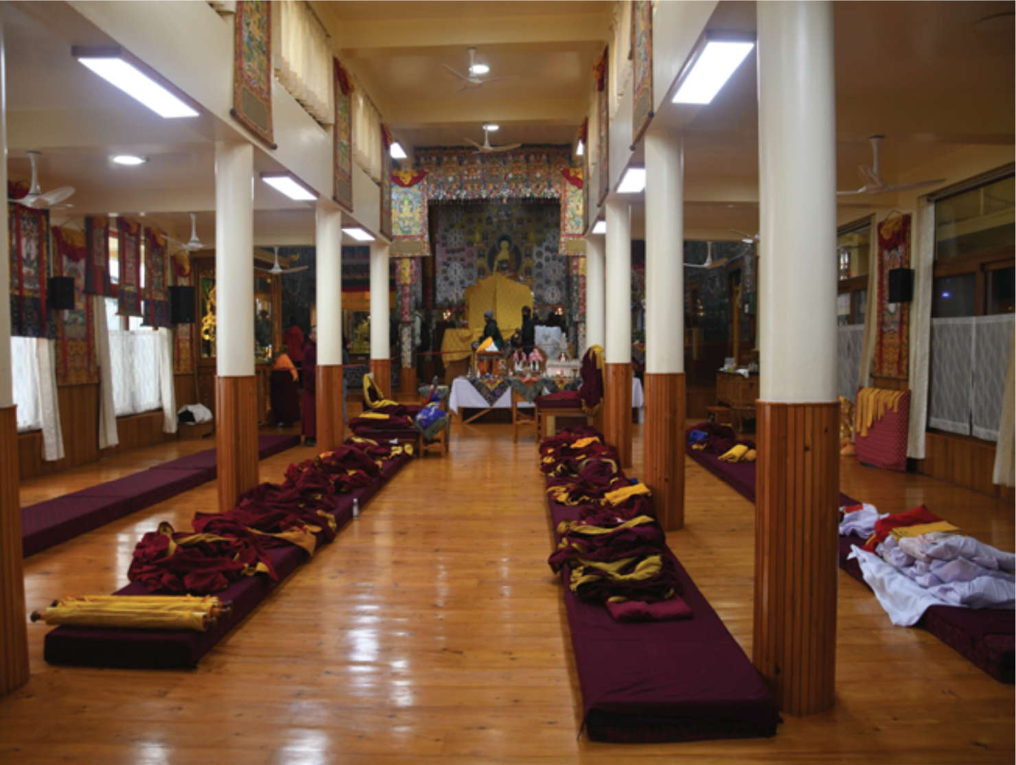 A prayer hall in the Dalai Lama Temple Complex