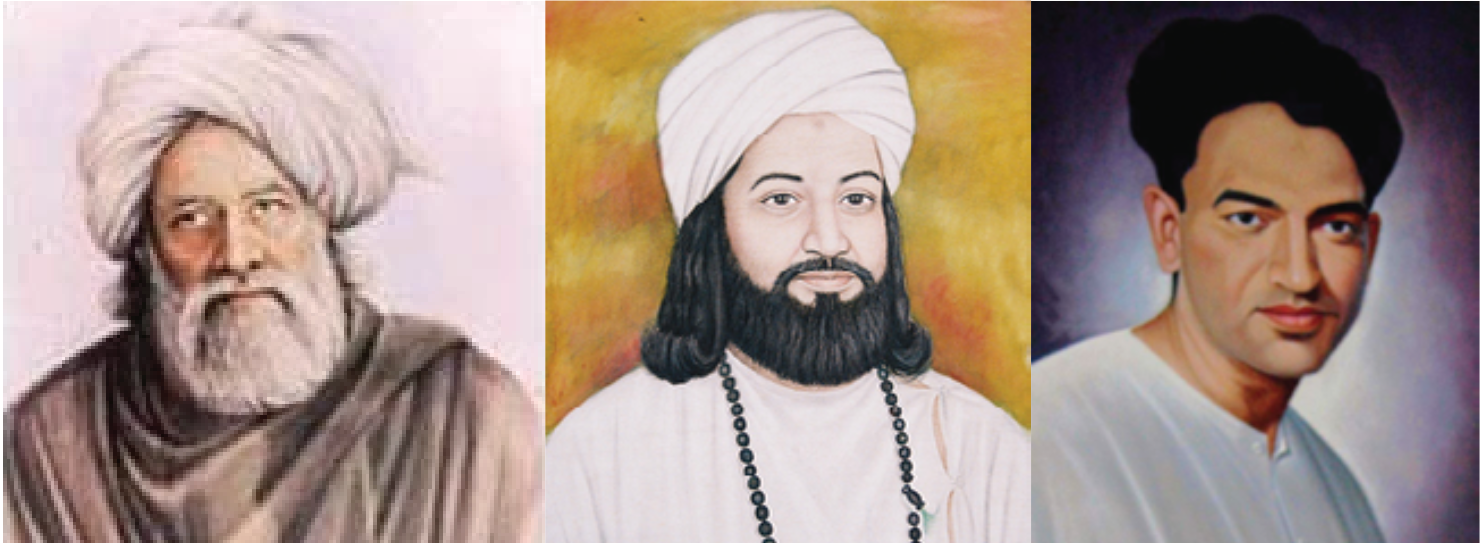 Iconic figures of Punjabi literature Bulleh Shah, Waris Shah and Shiv Kumar Batalvi 