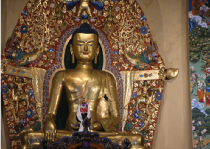 Statue of the Buddha at the Norbulingka Institue