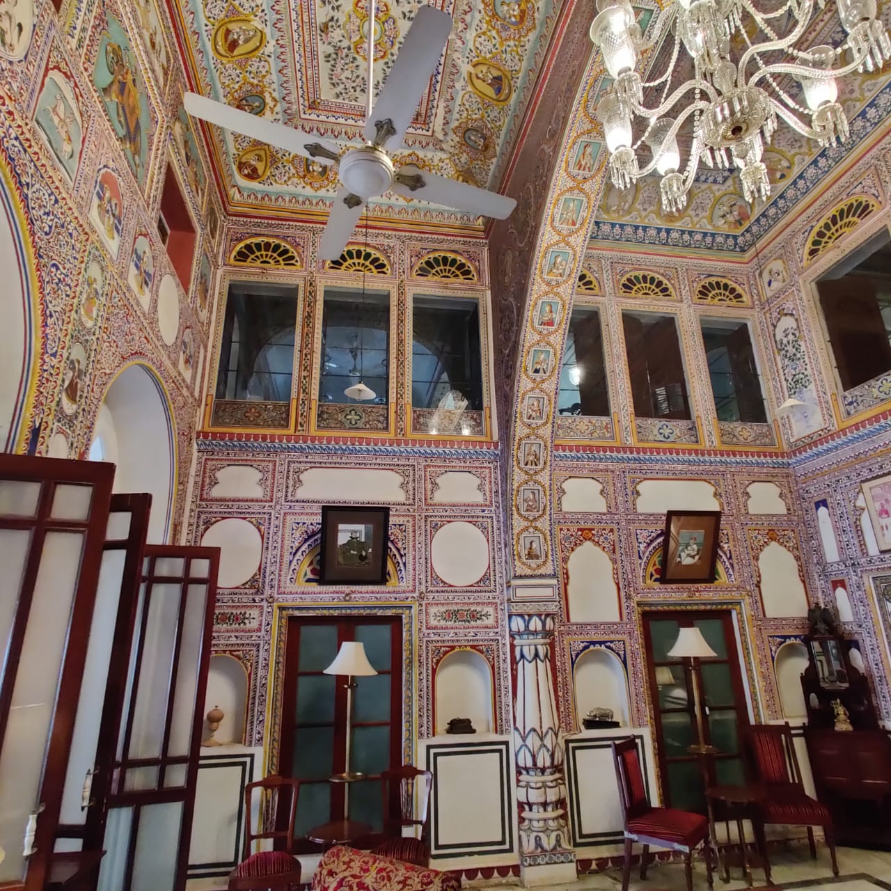 View of the hall at Castle Mandawa