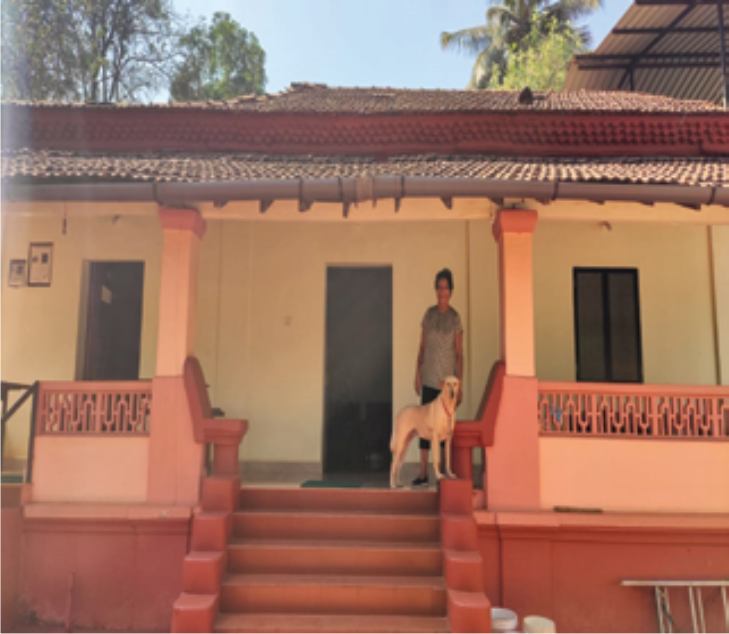 An old Portuguese house with owner offering Goan cuisine